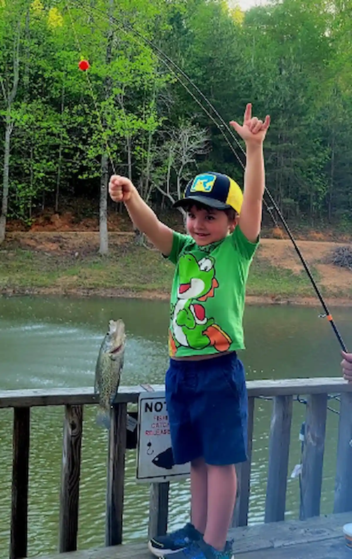 Child fishing