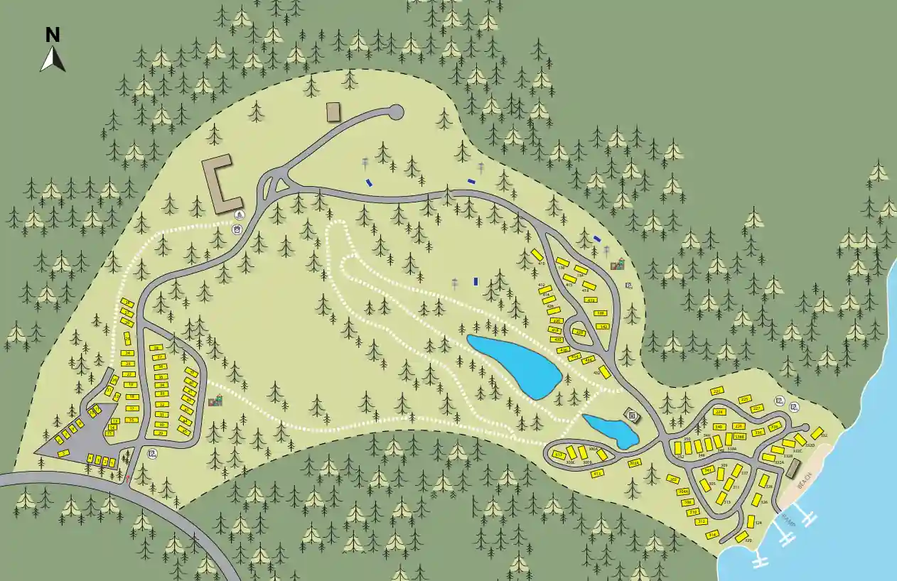 Keowee Falls RV Park Campground Map